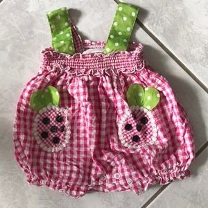 *LAST CALL* Bonnie Baby strawberry romper
